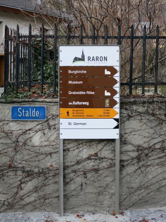 Apartment Rilkedorf Raron Экстерьер фото